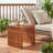 Oneridge Rectangular Teak Solid Wood Outdoor Side Table , 19.25 " W 14.75 " D