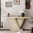 66" L Modern X-Leg Console Table With Solid Wood Veneer, Sturdy Entryway Hallway Table For Small Space, Mid-Century Narrow Sofa Table With Geometric Design & Wide Top-441855957