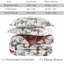 Literie réversible Southshore Fine Linens White Christmas, en microfibre doublement brossée 100 g/m², comprenant une couette et deux taies d'oreiller (taille King/California King).-102534049
