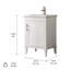 Ensemble de meuble-lavabo simple autoportant 24 po avec plateau en céramique Arzola-311355943
