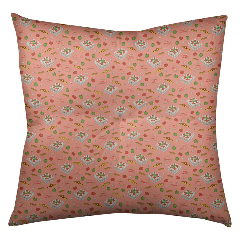 Coussin de sol Katelyn Elizabeth, 26 po x 26 po, Orange