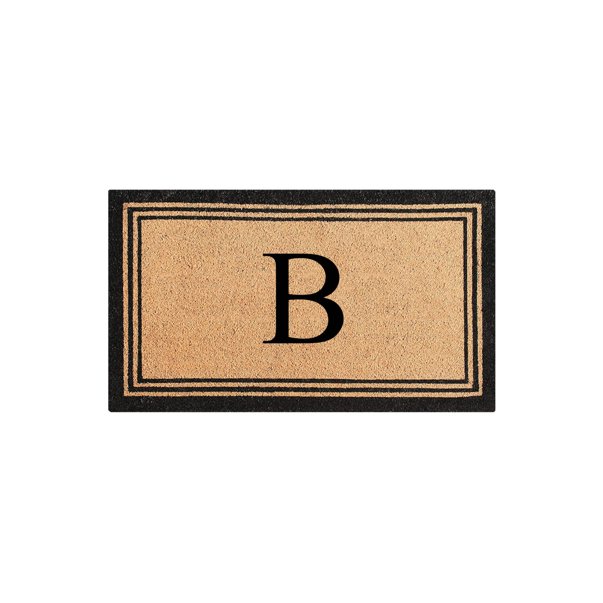 DeHond Pure Natural Coir Non-Slip Outdoor Door Mat, B, 18" X 30"
