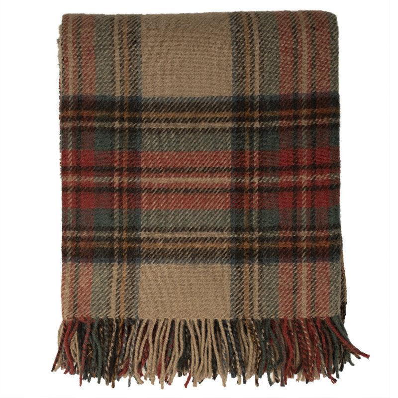 Jeté en laine highland, Robe antique Stewart