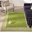 Tapis tissé à la machine vert clair Balabak-1127151443
