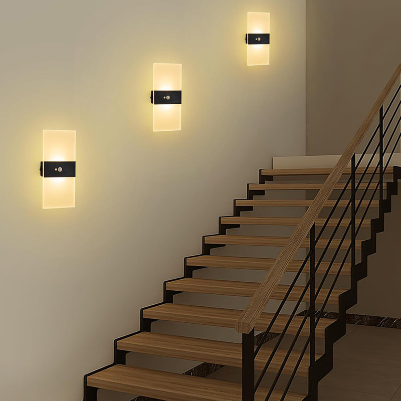 Rechargeable Motion Sensor Wall Lights, Magnetic USB-C, Set of 2, Warm Light