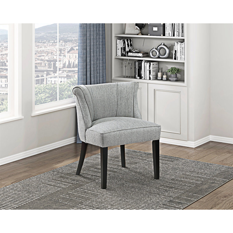 Fauteuil d'appoint rembourré sans accoudoirs, Gris