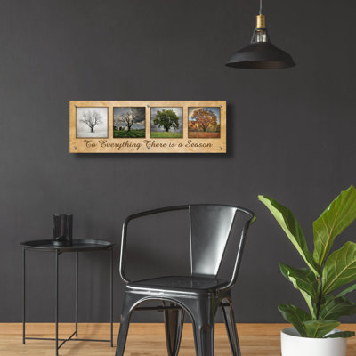 «Il y a une saison» par Lori Deiter, art mural en verre acrylique, 48 po x 16 po