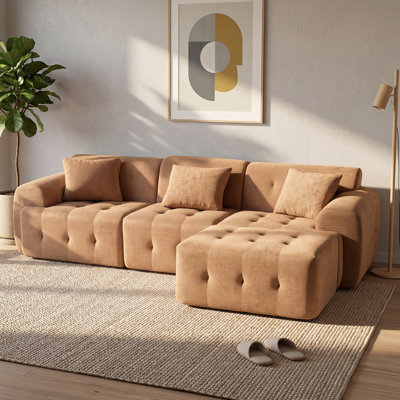 3 Seater Fabric Corner Sofa