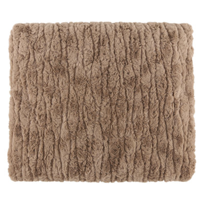 Faux Fur Sable 50"x 60" Throw Blanket