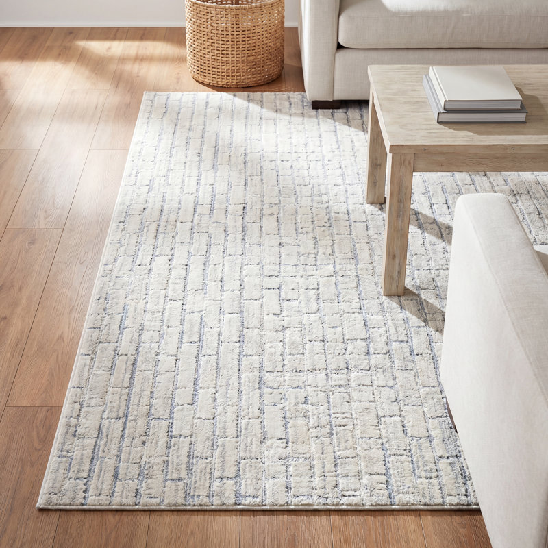 Mulbury Hand Tufted Abstract Indoor Rug, Rectangle 4' x 6'