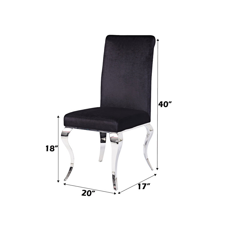 Chaise d'appoint rembourrée (ensemble de 2)