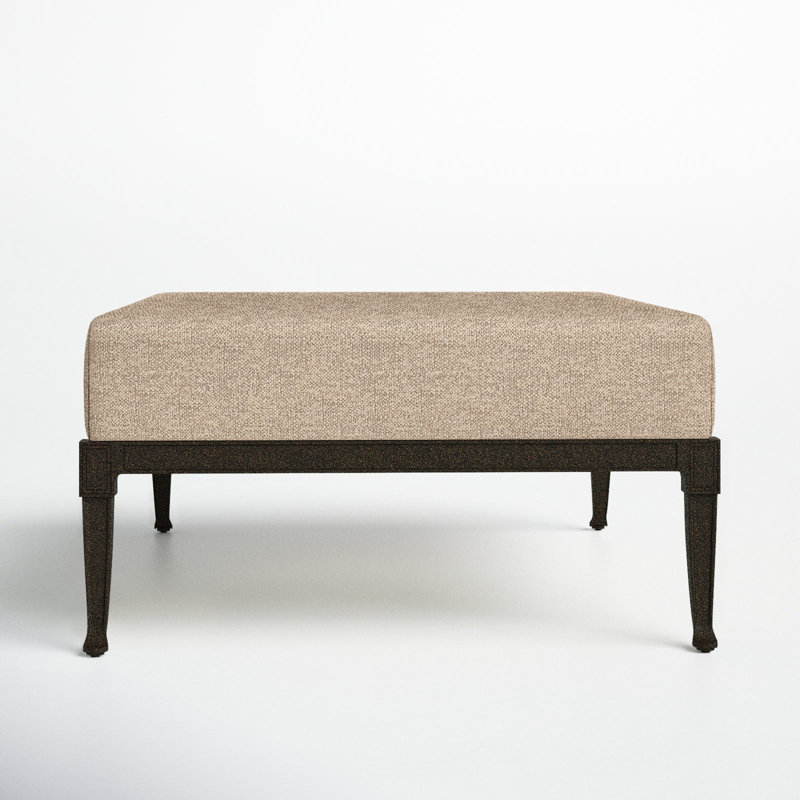 Repose-pieds d'extérieur Wiltshire, Brun châtaigne, Prescott Dove Check Sunbrella®