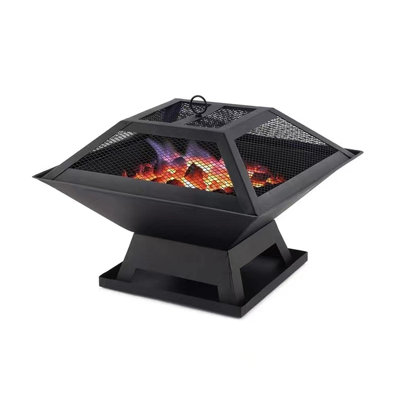 Petit foyer carré portable BBQ Party
