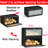 Bread Box For Kitchen Countertop,Large Modern Bamboo Bread Box With Window Bread Storage Container,(Black)