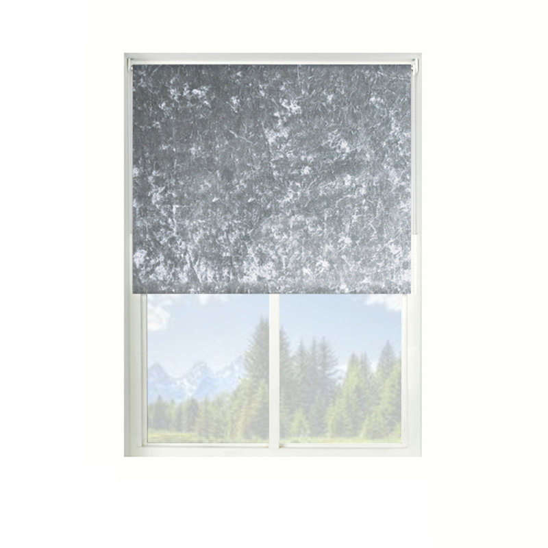 Blackout Roller Blind, 120cm W x 160cm L, Silver