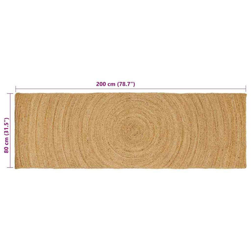 Solid Colour Standard Area Rug, Runner 80 x 200 cm