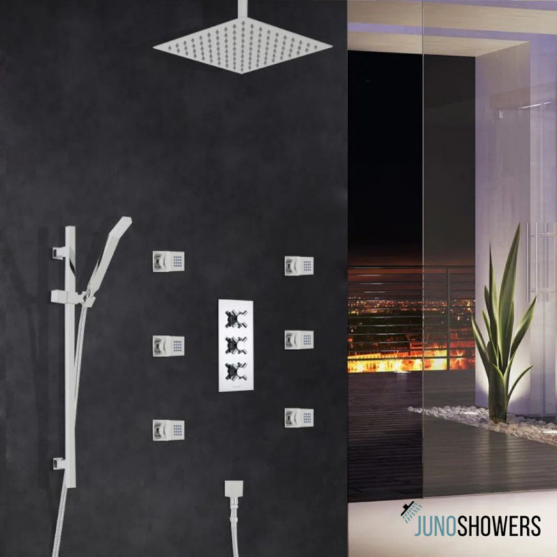 Robinet de lavabo élégant en nickel brossé avec levier à levier et valve en céramique durable