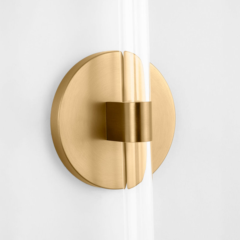 Silas Sconce, 2, Burnished Brass, 24" H x 4.5" W x 2" D
