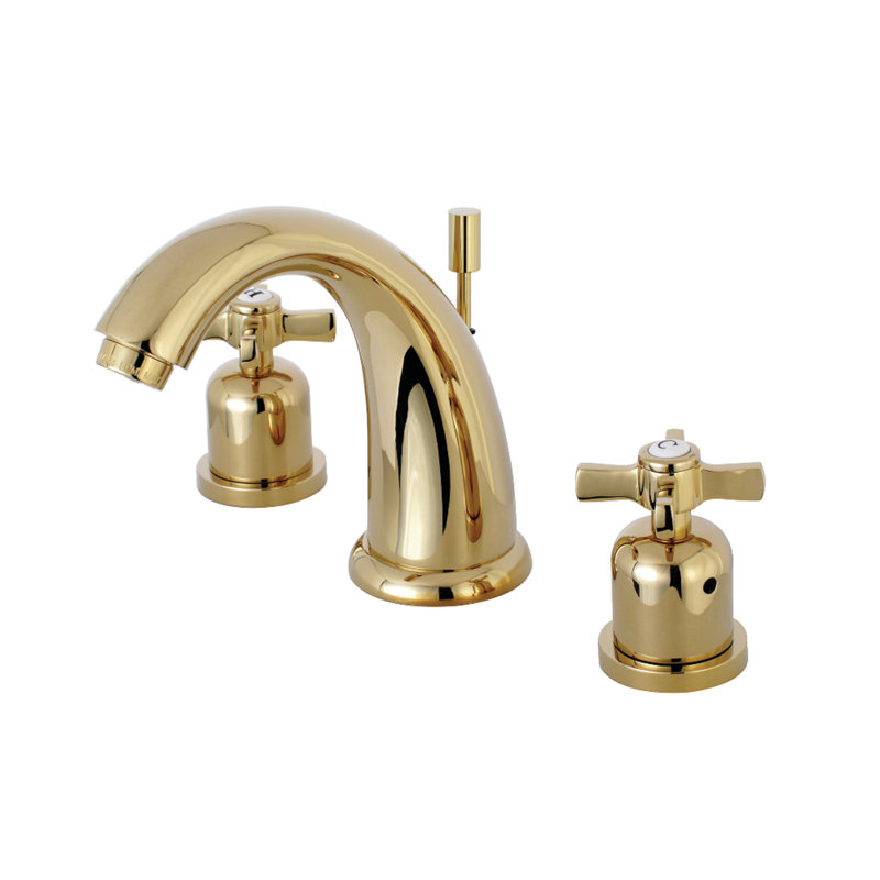 Robinet de salle de bain espacé Kingston, Laiton poli