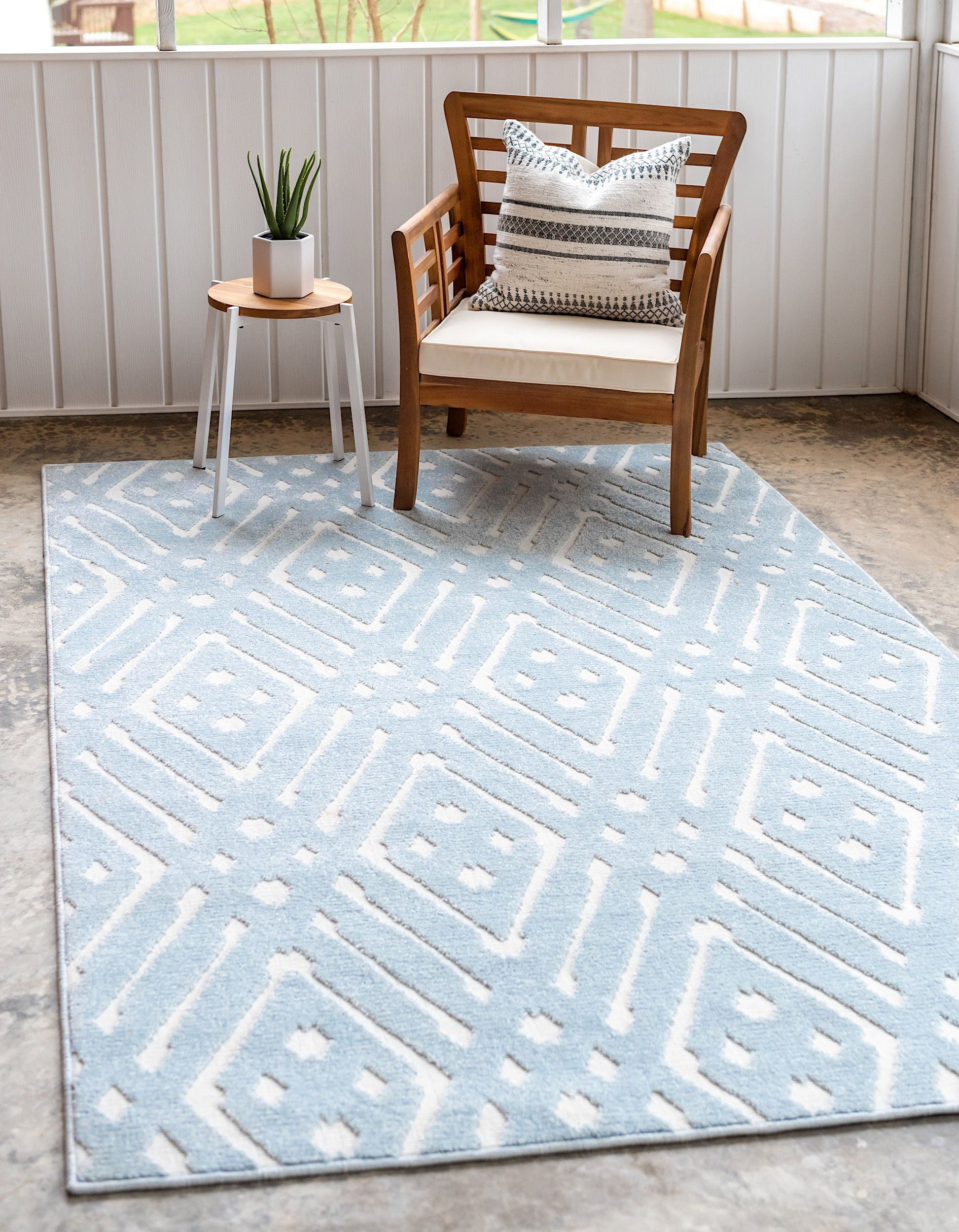 Dakota Fields Outdoor Claudia Area Rug Calm Dimond Colour - Wayfair Canada