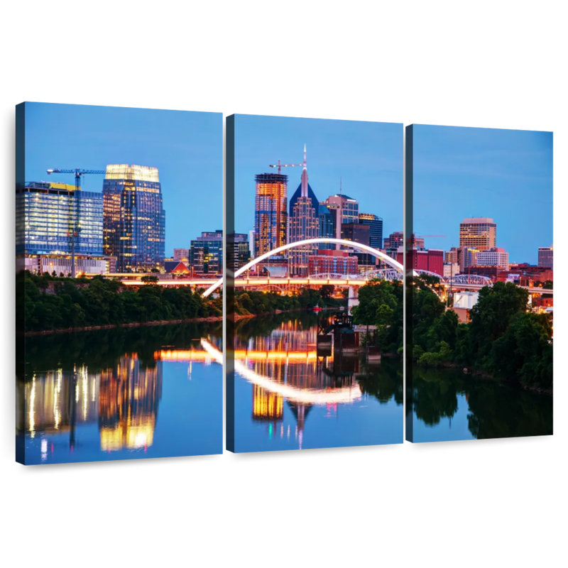 Nicci Nashville Tennessee Cityscape, 42" H x 65" W