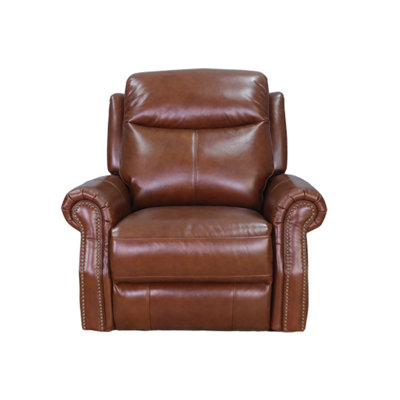 Fauteuil inclinable électrique en cuir fleur Diahann