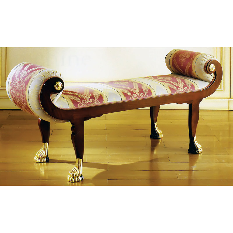 Banc recouverts de tissu d'ameublement
