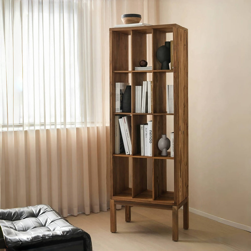 Vitrine en bois massif simple et rétro