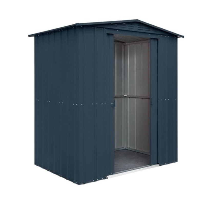 Salford 6 ft. W x 5 ft. D Metal Garden Shed, Anthracite Grey