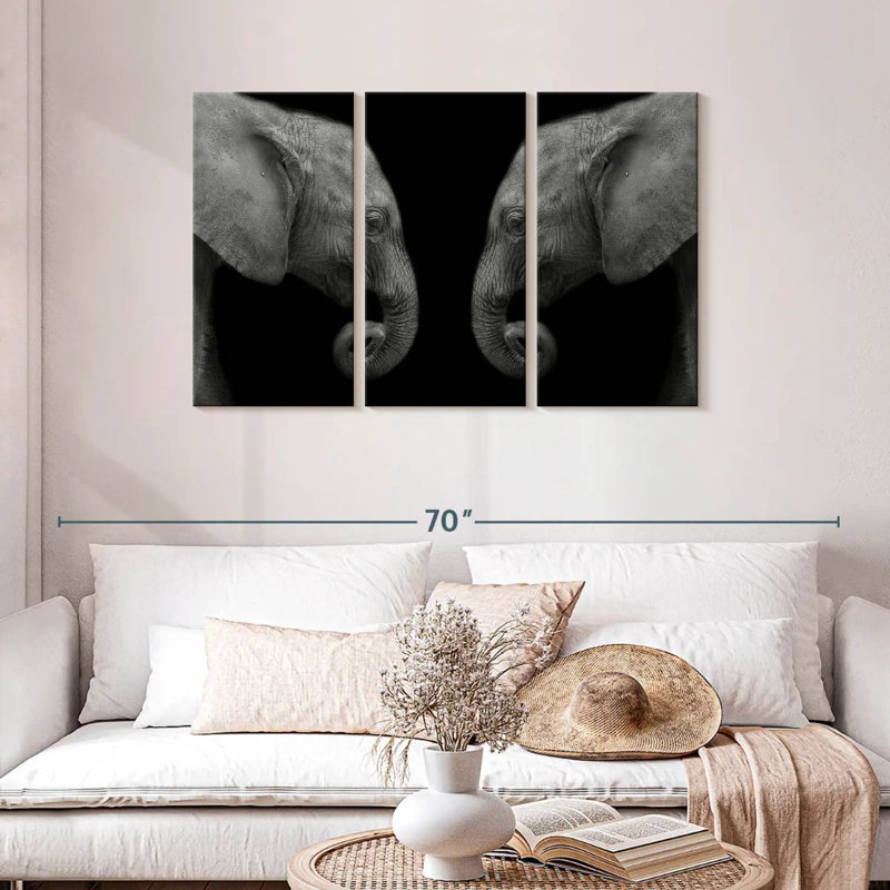 Elephant Sanctuary, 28" H x 45" W