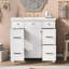 Ensemble de meuble-lavabo simple 36 po avec plateau en céramique Oche-164464470