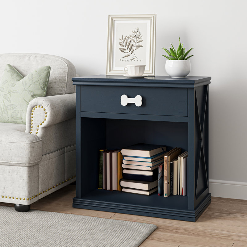 Gabbey Oversized LED Nightstand with Pet Cubby