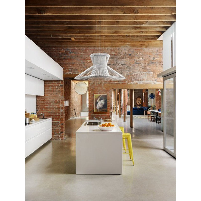Impossible B 65 - Light Geometric Pendant, Matte White