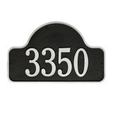 Lexy 1-Line Wall Address Plaque