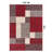 Allyne Geometric Red/Gray Non-Slip Rubberback Area Rug-1089645540