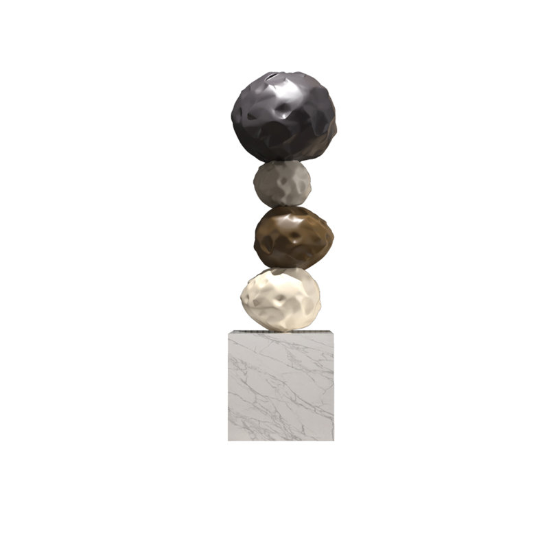 11.81"Lucky Stone Large Standing Decorative Item
