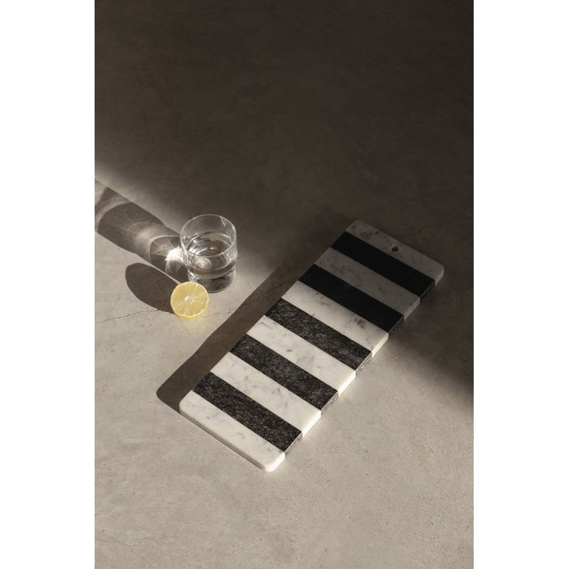 White And Black Marble Cutting Board.