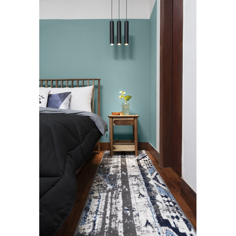 Abstract Indoor Rug, Runner 2' x 8'