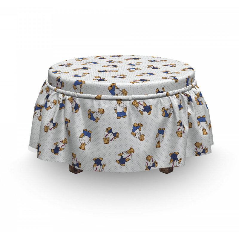 Housse pour repose-pieds teddy bear