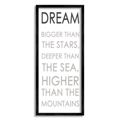 Traduction libre «Dream Bigger Than the Stars» par Anna Quach - Art textuel