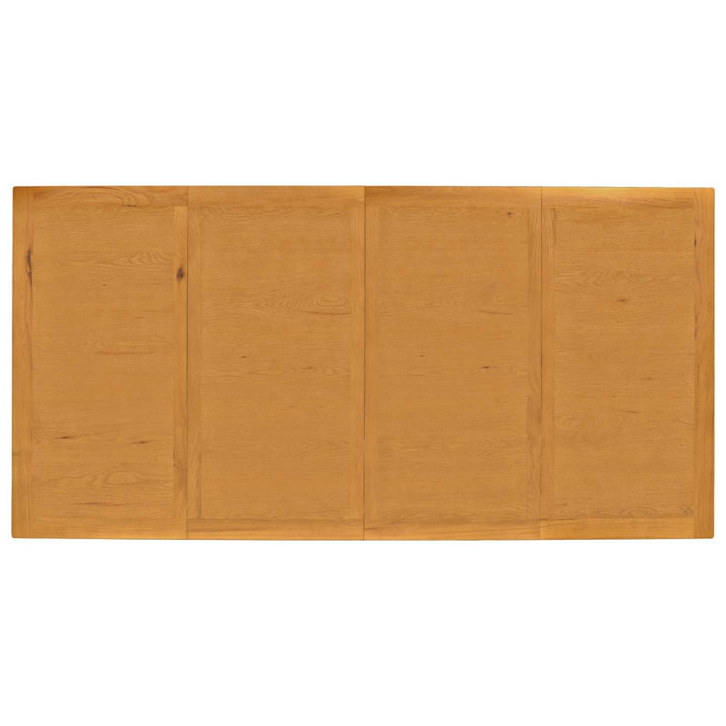 Solid Wood Base Dining Table, 75cm H x 200cm W x 100cm D