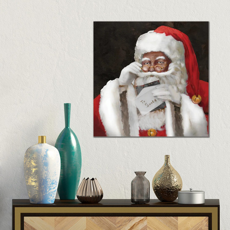 «A Note To Santa», reproduction d'art sur toile tendue, H 18 po x l 18 po, Toile tendue, Ne s’applique pas