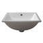 Lavabo de salle de bain encastrable rectangulaire en céramique blanche L 18 po x l 13 po