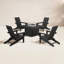 POLYWOOD by AllModern Foldable Outdoor Adirondack Chair With Table-527792723