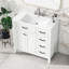 Meuble-lavabo 36 po avec lavabo, armoire de salle de bain avec tiroirs, structure solide et panneau de fibres à densité moyenne-115688476