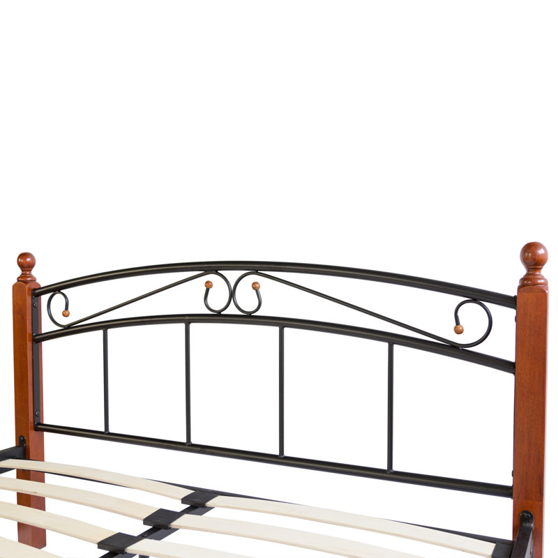 Warwick Woods Bed Frame, Brown/Black, European Kingsize (160 x 200 cm)