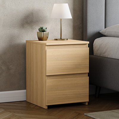 Cunha 2 - Drawer Large Bedside Bedroom Furniture