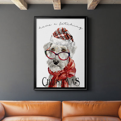 Hurdland Have A Fetching Christmas, reproduction d'art encadrée