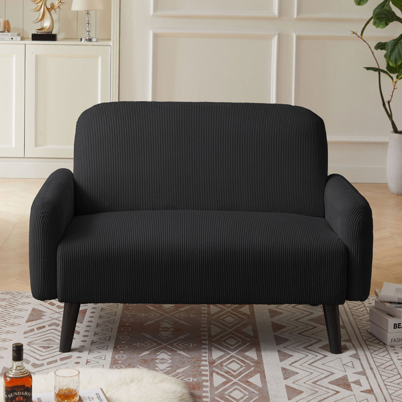Loveseat For Small Space, Black