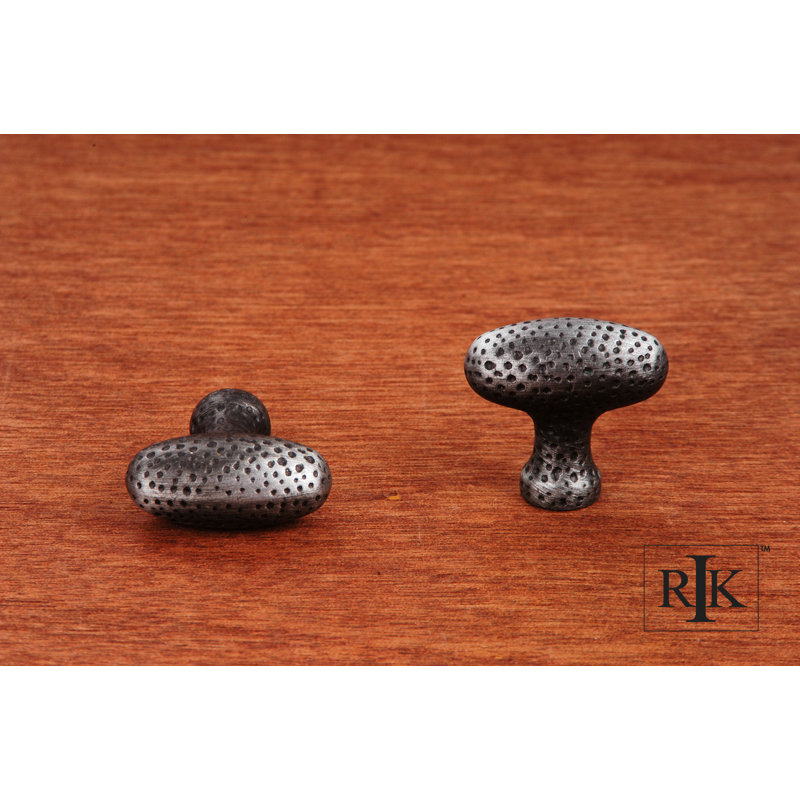 CK Series Oval Knob, Distressed Nickel